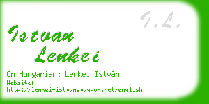 istvan lenkei business card