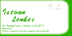 istvan lenkei business card